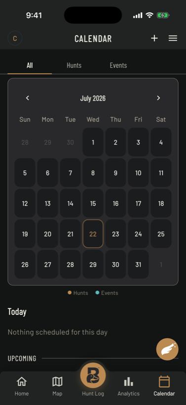Calendar — mobile app