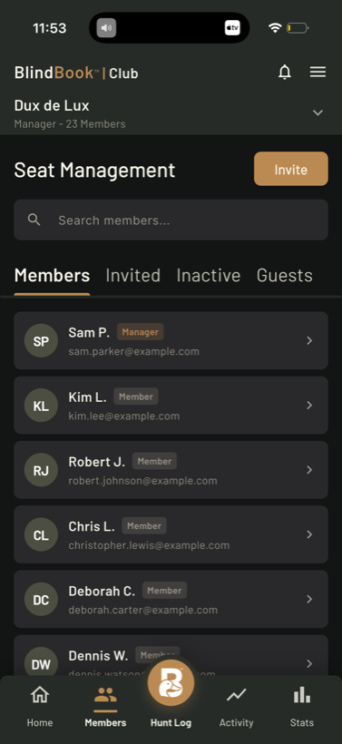 Waivers — mobile app